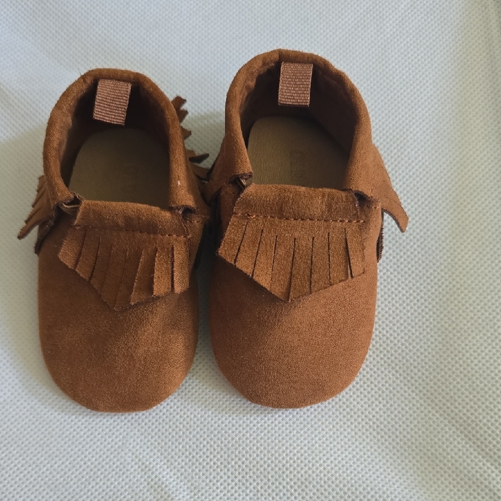 Old Navy Brown Moccasins with Fringe